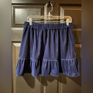 J. Crew Tiered Velvet Skirt